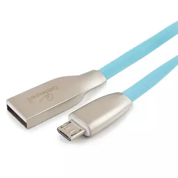 Кабель USB-Micro USB, 1 м, синий, Cablexpert (CC-G-mUSB01Bl-1M)