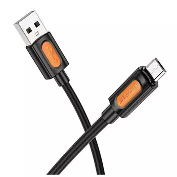 Кабель USB-Micro USB, 2.4А, 12 Вт, 1 м, черный, Borofone BX114