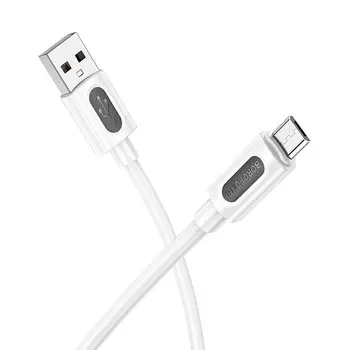 Кабель USB-Micro USB, 2.4А, 12 Вт, 1 м, белый, Borofone BX114