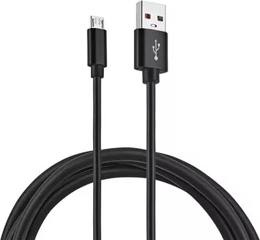 Кабель USB-Micro USB, 2.4А, 2 м, черный, Kingprice KP-microUSB-2.4A-2m (KP-microUSB-2.4A-2m)