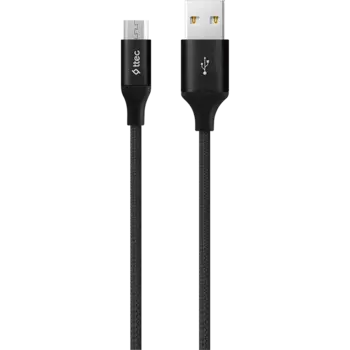 Кабель USB-Micro USB, 2 м, черный, TTEC AlumiCable (2DK21S)