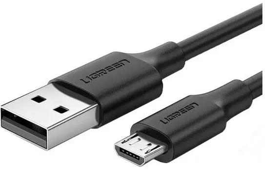 Кабель USB-Micro USB, быстрая зарядка, 2.4А, 3 м, черный, UGREEN US289 (60827)