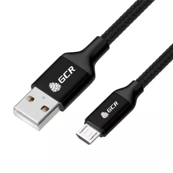 Кабель USB-Micro USB, быстрая зарядка, 3А, 1 м, черный, Greenconnect GCR-52475 (GCR-52475)