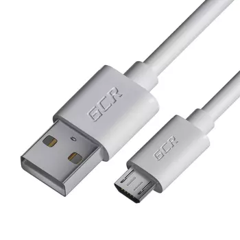 Кабель USB-Micro USB, быстрая зарядка, 3A 2 м, белый Greenconnect (GCR-53233 )
