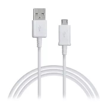 Кабель USB-microUSB , 1m, белый (ECB-DU4AWE)