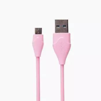 Кабель USB-microUSB , Celebrat, CB-10M, 1м, розовый (106470)