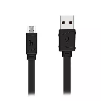 Кабель USB-microUSB , HOCO, 1m, черный (X5 Bamboo)