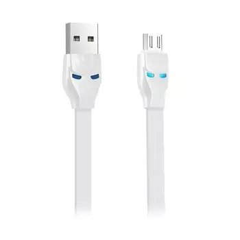 Кабель USB-microUSB , HOCO, U14 Steel man для HTC/Samsung, 1.2м, белый (85405)