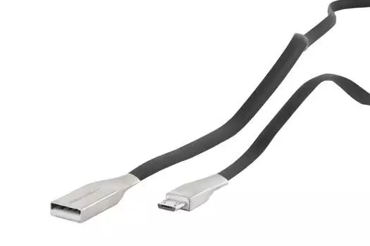 Кабель USB-Micro USB, 1м, черный Red Line