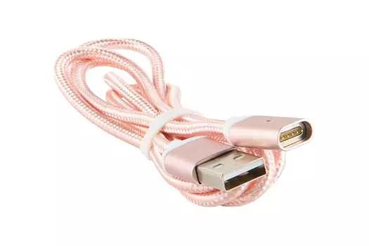 Кабель USB-Micro USB, 1м, розовый Red Line