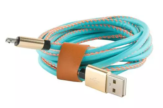 Кабель USB-Micro USB, 2м, синий Red Line