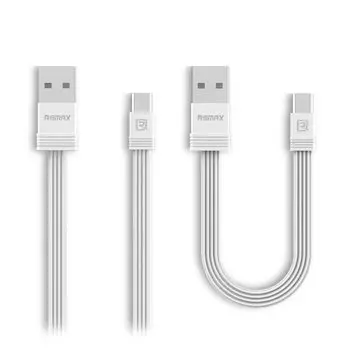Кабель USB-microUSB , Remax, 1m, белый (RC-062m Tengy series)