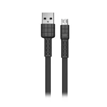 Кабель USB-microUSB , Remax, 1m, черный (RC-116m Armor series)