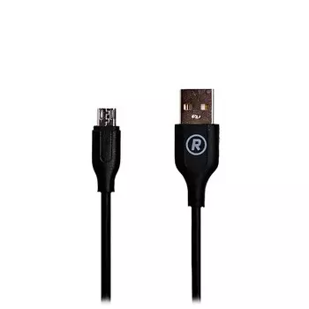 Кабель USB-microUSB , RockBox, 1m, черный (RC-M01)