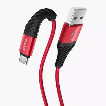 Кабель USB-Type-C, HOCO, X38 Cool Charging, 1м, красный (113897)