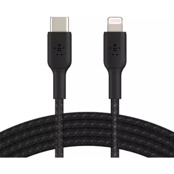 Кабель USB Type-C-Lightning 8-pin, 2 м, черный, Belkin (CAA004BT2MBK)