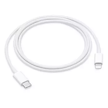 Кабель USB Type-C-Lightning 8-pin, MFi, экранированный, быстрая зарядка 1 м, белый Apple (MM0A3ZM/A)