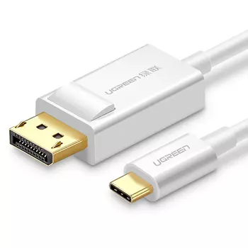 Кабель USB Type-C(m)-DisplayPort(m), 1.5м, белый UGREEN MM139 (40420)