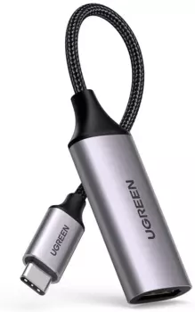 Кабель USB Type-C(m)-HDMI(19F) 4K, экранированный, серый космос UGREEN CM297 (70444)