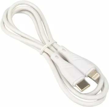 Кабель USB Type-C(m)-Lightning 8-pin(m), быстрая зарядка, 2.1А, 1 м, белый, Cablexpert CCB-USB2-CMAPO1-1MW (CCB-USB2-CMAPO1-1MW)