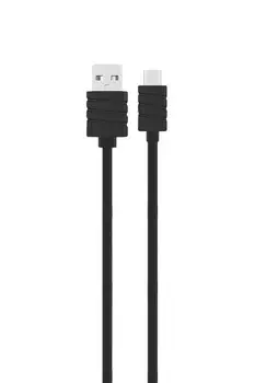 Кабель USB Type-C(m)-USB 2.0(Am), 2.4A, 2.4м, черный Exployd Flow (EX-K-1301)