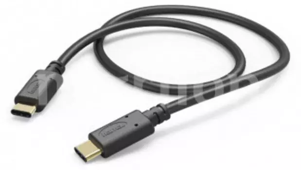 Кабель USB Type-C (m)-USB 2.0 Type-C(m), позолоченные разъемы, 3A, 1.5м, черный Hama (00183329)
