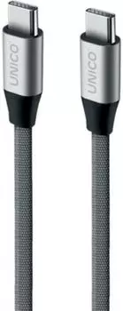Кабель USB Type-C(m)-USB Type-C(m), 1м, серый UNICO (DCCCUNC )