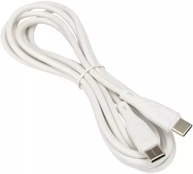 Кабель USB Type-C(m)-USB Type-C(m), быстрая зарядка, 3А, 2 м, белый, Cablexpert CCB-USB2-CMCMO1-2MW (CCB-USB2-CMCMO1-2MW)
