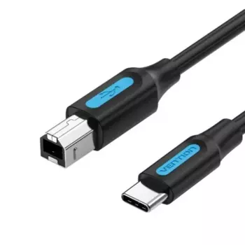 Кабель USB Type-C-USB (Bm), экранированный, 2А, 2 м, черный, Vention (CQUBH)