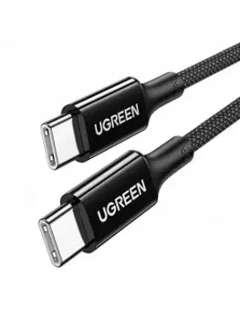 Кабель USB Type-C-USB Type-C, экранированный, 5А, 100 Вт, 2 м, черный, UGREEN US557 (15277)