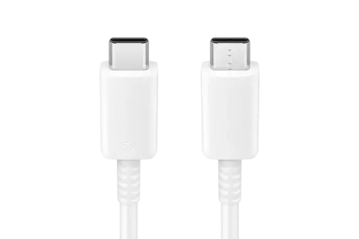 Кабель USB Type-C-USB Type-C, быстрая зарядка, 5А, 100 Вт, 1 м, белый, Samsung EP-DN975 (EP-DN975BWEGWW)