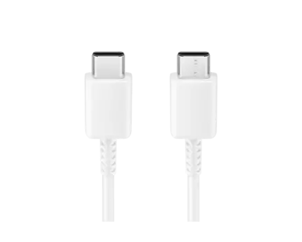 Кабель USB Type-C-USB Type-C, быстрая зарядка, 3А, 60 Вт, 1 м, белый, Samsung EP-DA705 (EP-DA705BWEGWW)