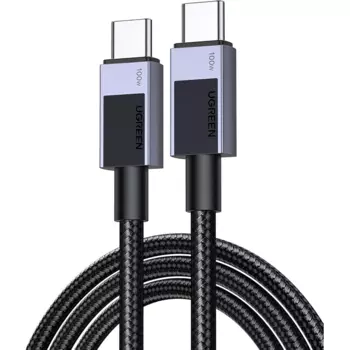 Кабель USB Type-C-USB Type-C, 100 Вт, 3 м, черный, UGREEN L512 ( 45065)