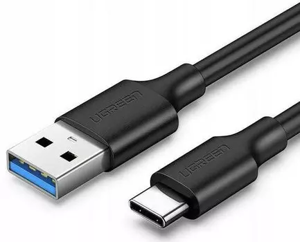 Кабель USB-USB Type-C, 1.5 м, черный, UGREEN US184 (20883_)