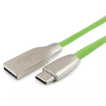 Кабель USB-USB Type-C 1 м, зеленый Cablexpert (CC-G-USBC01Gn-1M)