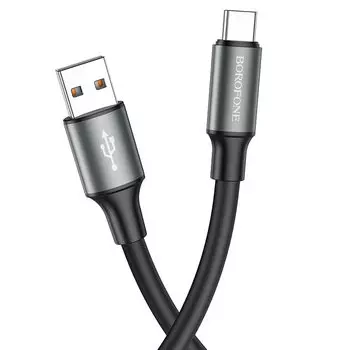 Кабель USB-USB Type-C, 3А, 1 м, черный, Borofone BX82 (6974443386226)