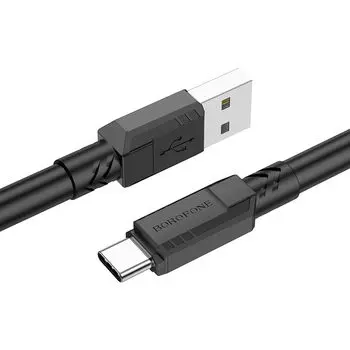 Кабель USB-USB Type-C, 3A, 1м, черный Borofone BX81 Goodway (6974443386097)