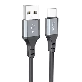 Кабель USB-USB Type-C, 3А, 3 м, черный, HOCO X92