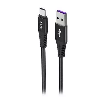 Кабель USB-USB Type-C, HOCO, X22 5A Quick, 1м, чёрный (X22)