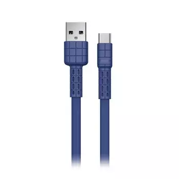 Кабель USB- USB Type-C , Remax, 1m, синий (RC-116a Armor series)