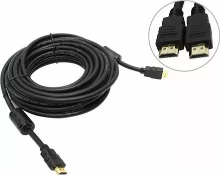 Кабель VCOM HDMI 19M/M ver:1.4+3D, 10m, позолоченные контакты, 2 фильтра (VHD6020D-10M)