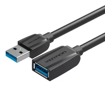 Кабель-удлинитель USB(Am)-USB(Af), 50 см, черный, Vention (VAS-A45-B050)