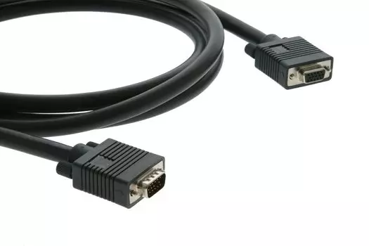 Кабель VGA(15M)-VGA(15F), экранированный, 7.6 м, черный Kramer C-GM/GF-25 (92-6101025)