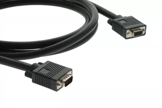 Кабель VGA(15M)-VGA(15F), экранированный, 4.6 м, черный Kramer C-GM/GF-15 (92-6101015)
