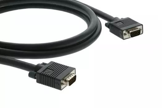 Кабель VGA(15M)-VGA(15M), экранированный, 90 см, черный Kramer C-GM/GM-3 (92-7101003)