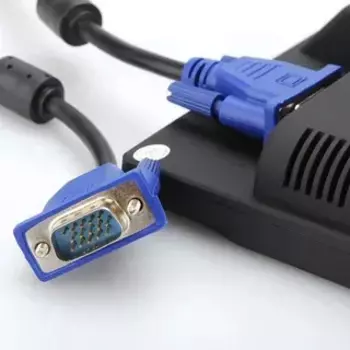 Кабель VGA(15M)-VGA(15M), ферритовый фильтр, 2м, черный Exployd (EX-K-1181)