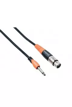 Кабель XLR(F)-Jack 6.35mm(M), 6 м, черный Bespeco Silos SLSF600 (SLJF600)