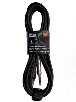 Кабель XLR(M)-Jack 6.3mm(M), 3 м, черный Xline Cables RMIC XLRM-JACK 03 (RMIC XLRM-JACK 03 )