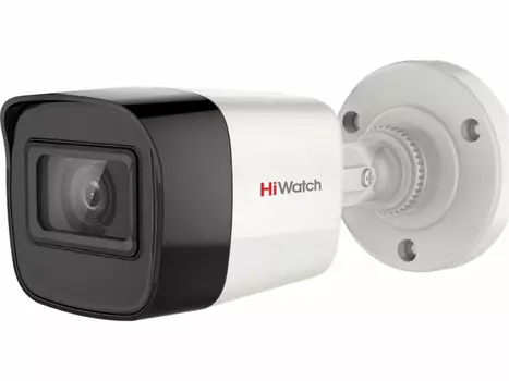 Камера AHD/CVBS/CVI/TVI HiWatch DS-T520(C) 2.8 мм уличная, корпусная, 5 Мпикс, CMOS, до 20 кадров/с, до 2560x1944, ИК подсветка 40 м, -40 - +60, белый (DS-T520(С) (2.8 MM))