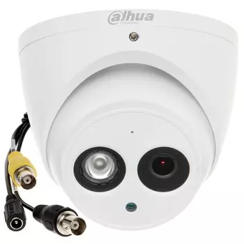Камера HD-CVI DAHUA 2.8мм уличная, купольная, 4Мпикс, CMOS, до 25кадров/с, до 2560x1440, ИК подсветка 50м, -30 - +60 (DH-HAC-HDW2401EMP-A-0280B)